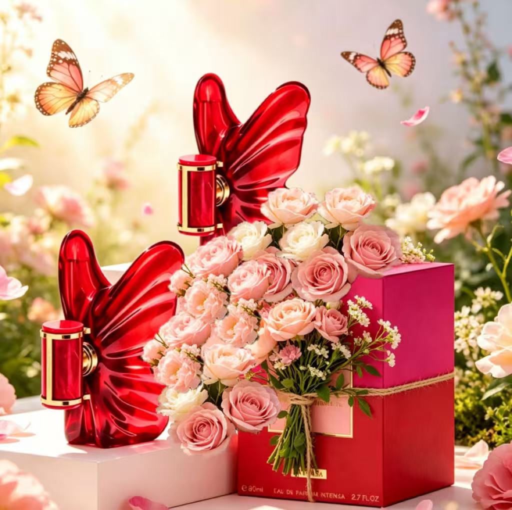 Home Fragrance Red Wine - Laa Bomba Intensa red butterfly shaped