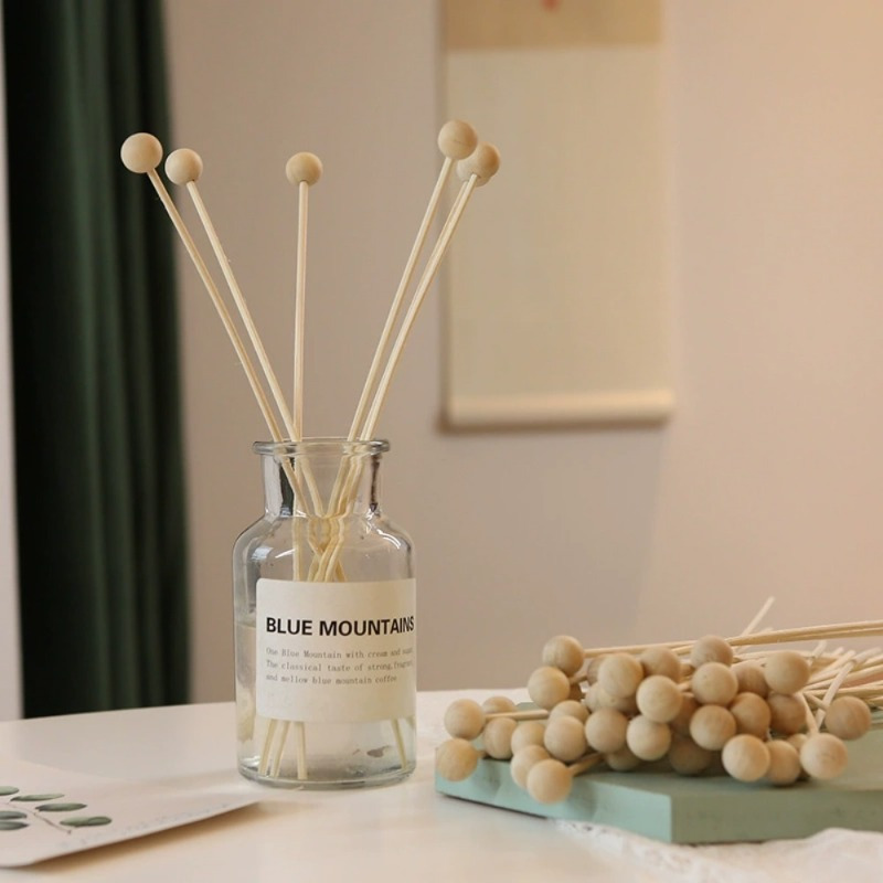 Home Fragrance Tool - 30Pcs/Lot Fireless Wood Ball Aroma Reed
