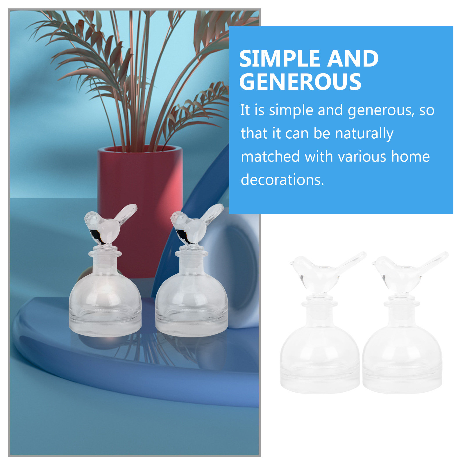 2Pcs Glass Perfume Bottles Pre - Home Fragrance Premium review and price
