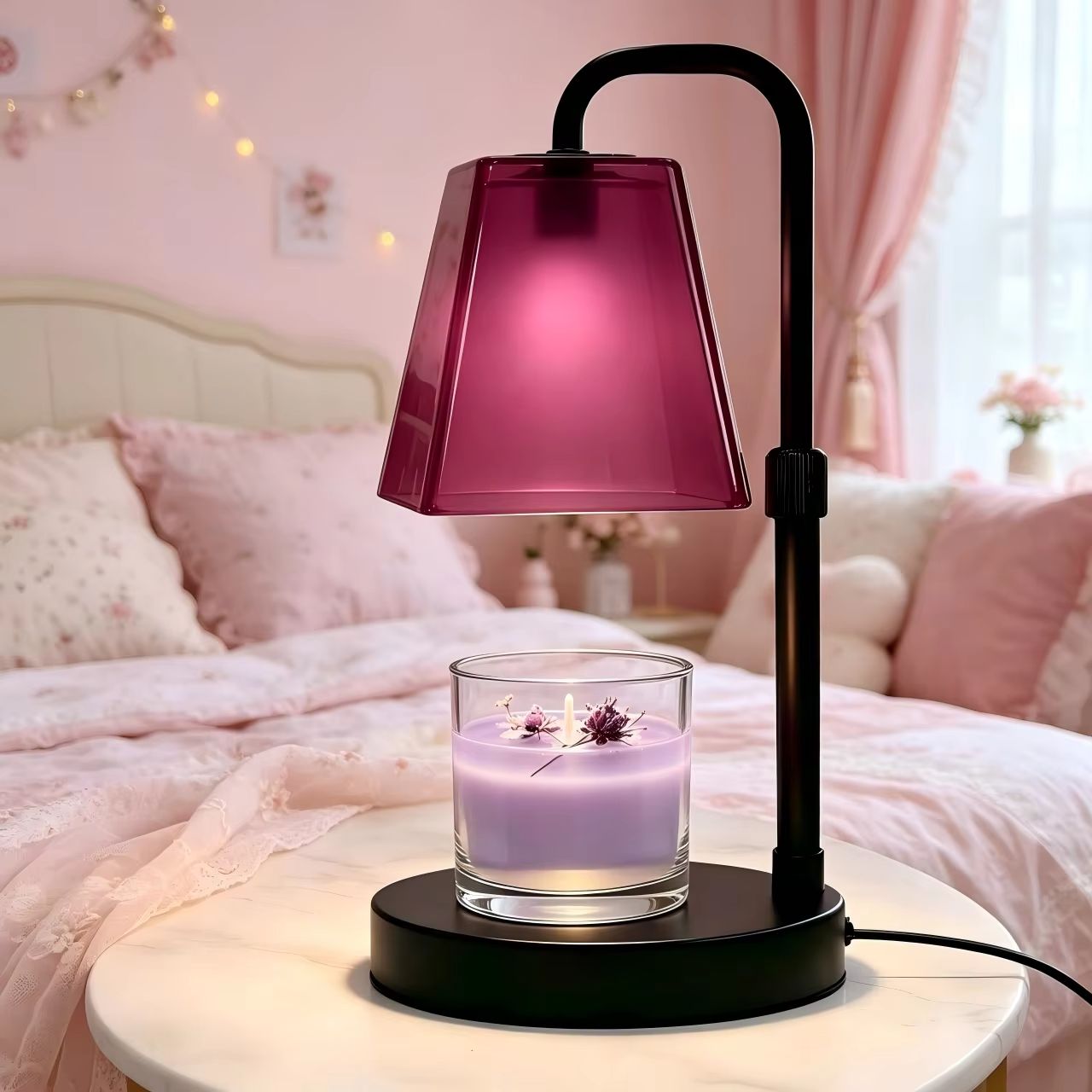 Rose Red Glass Candle Warmer L - Home Fragrance No 4 review and price