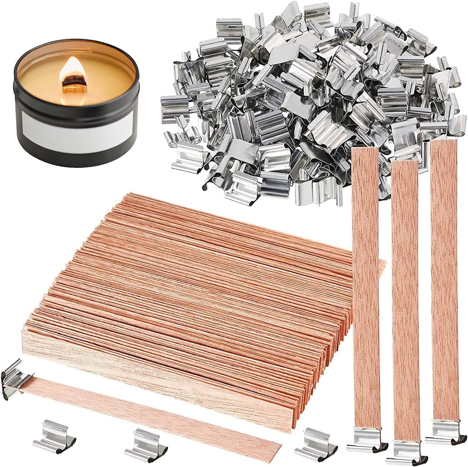 10-100PCS Scented Candle Wood  - Wooden Wick Candle review and price
