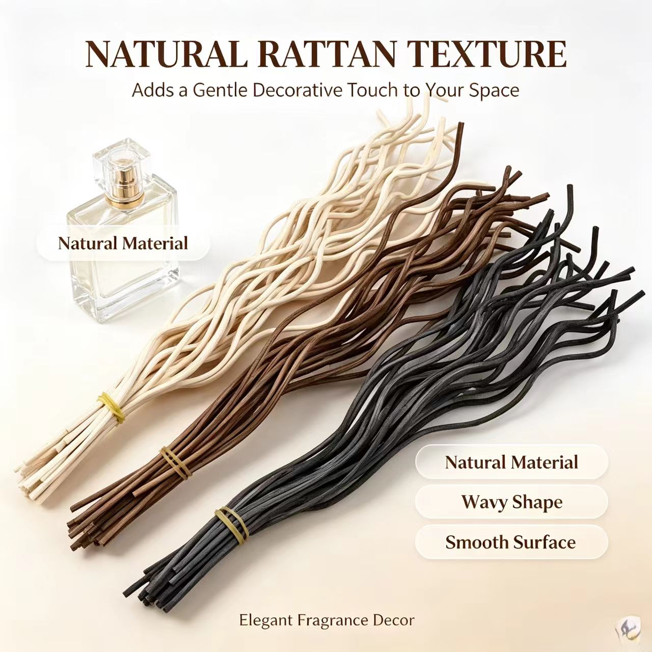 20Pcs Long Wavy Rattan Reed Di - Home Fragrance Premium review and price
