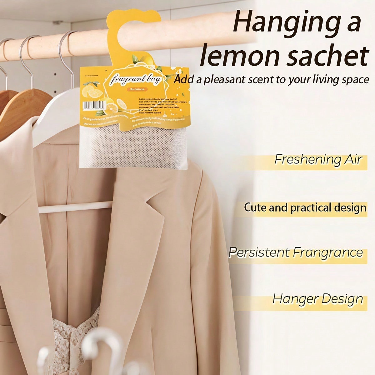 Hanging Lemon Scented Sachets, - Home Fragrance Premium review and price