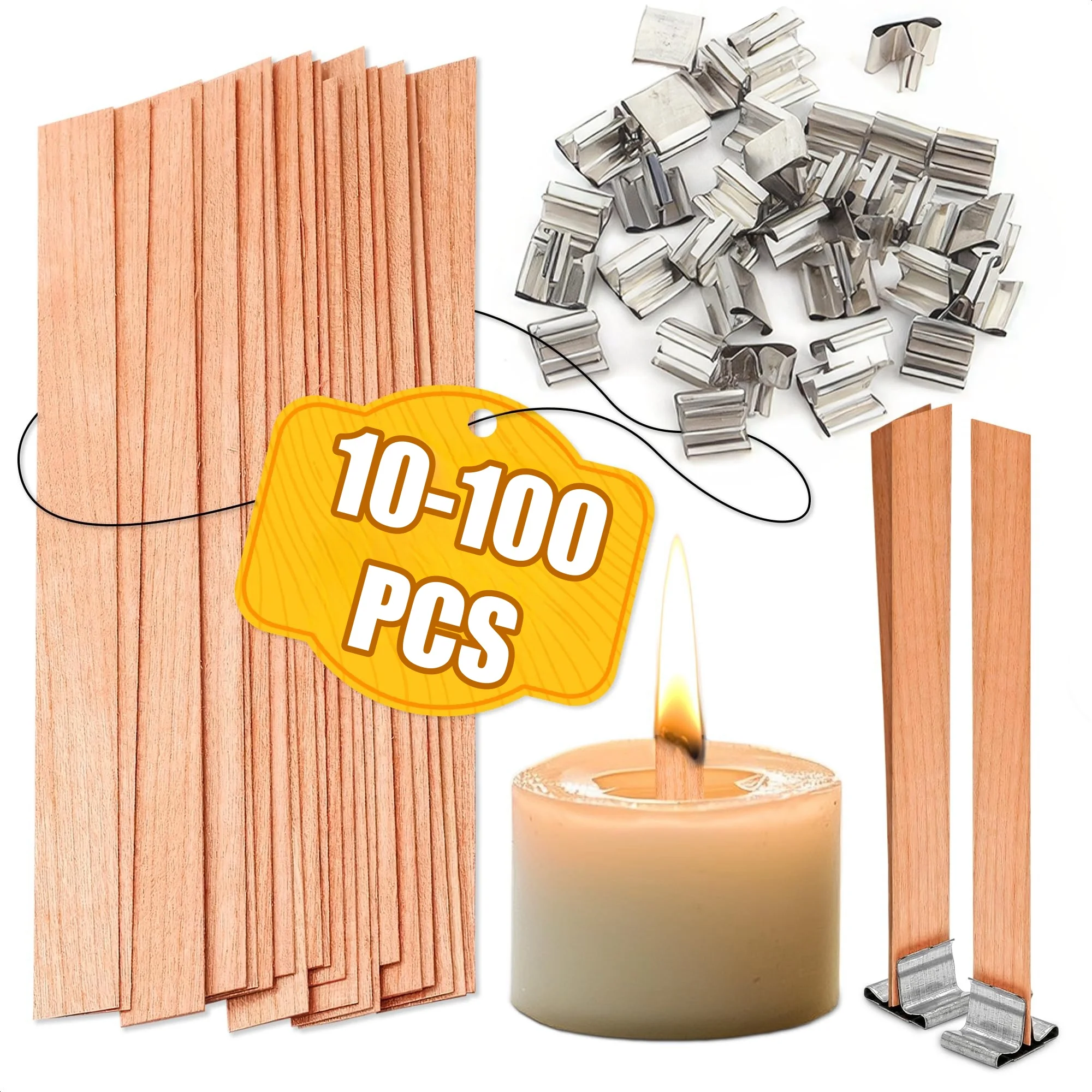 Handmade Soy Wax Candle Wooden - Wooden Wick Candle review and price