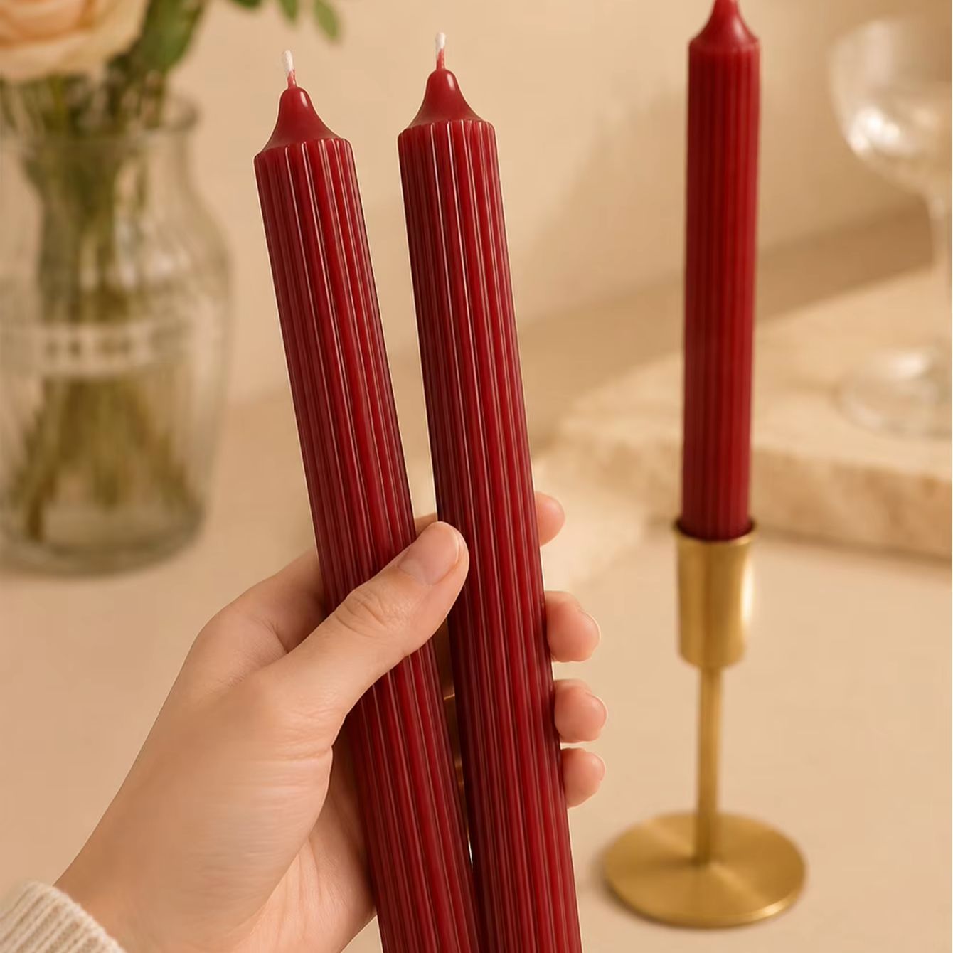 4pcs 25cm Wine Red Aromatherap - Home Fragrance No 4 review and price