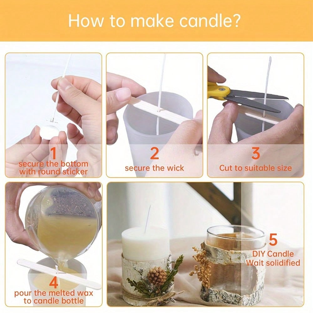 5/10/20/30/50pcs Wooden Candle - Wooden Wick Candle review and price